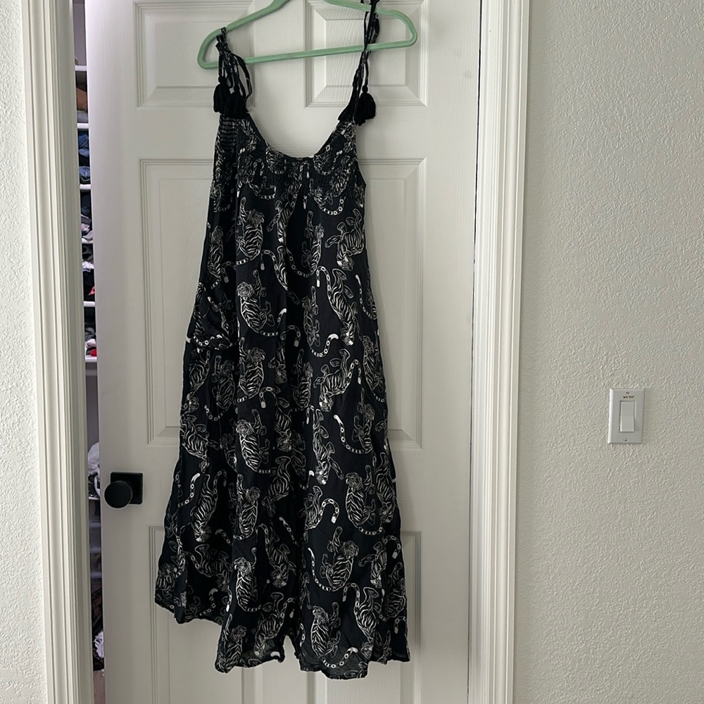 Solid & Striped Tiger Print Cover Up